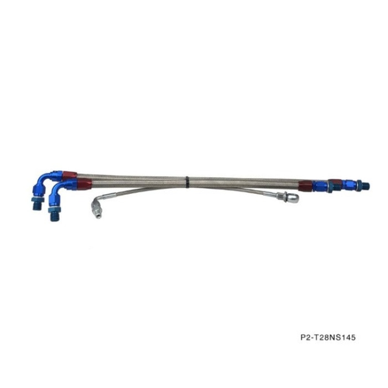 Phase 2 Motortrend (P2M) Stainless Steel Braided Turbo Lines - Nissan 240sx S14 S15 SR20DET