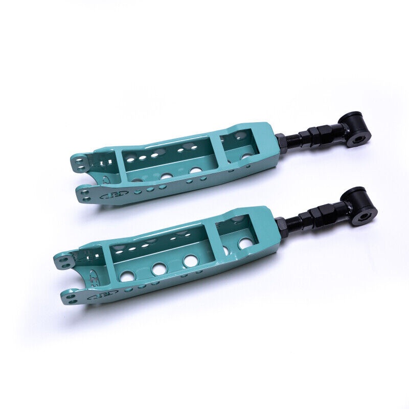 Blox Racing Adjustable Rear Lower Control Arms Set - Teal - Subaru WRX & STI (2008-2021)