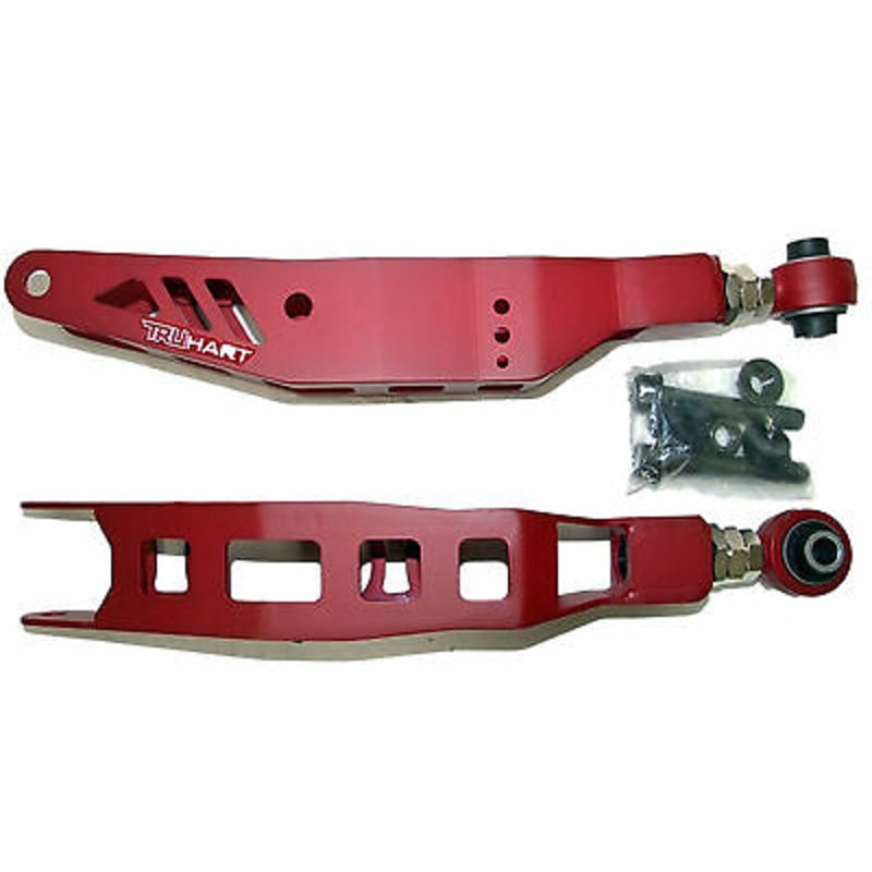 TruHart Adjustable Rear Lower Control Arms Set - Red - Scion FR-S (2012-2016)