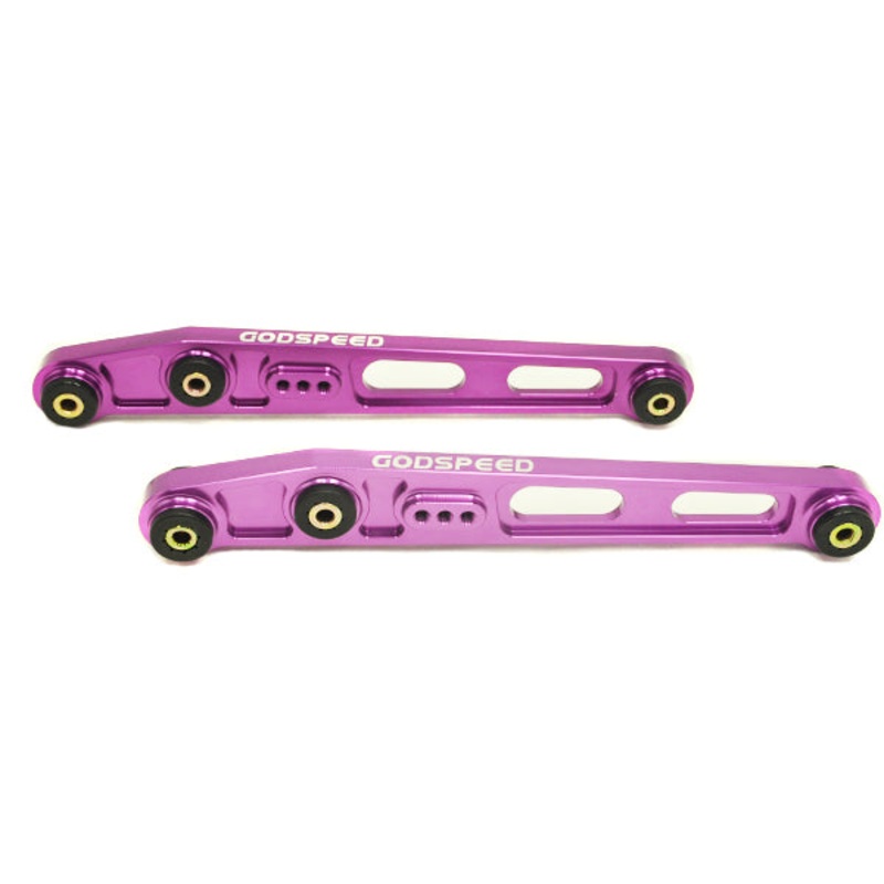 GSP Godspeed Project - Honda Civic (EK/EJ) 1996-00 Gen2 Adjustable Rear Lower Control Arms Billet Aluminum, Purple