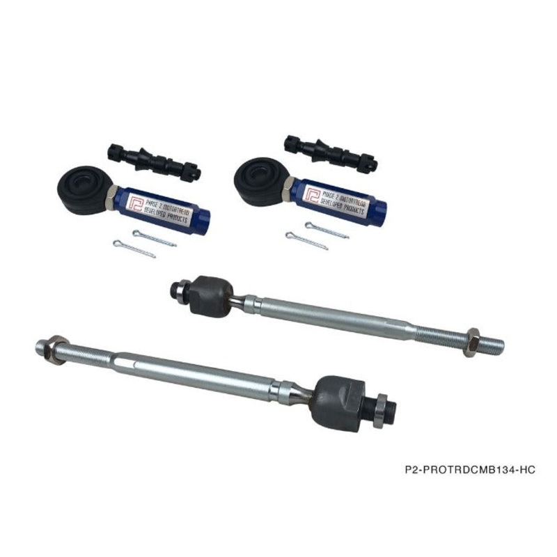 Phase 2 Motortrend (P2M) Inner Tie Rod + Pro Outer Tie Rod Combo Kit - Nissan 240sx S13 S14 (1989-1998)