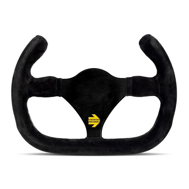 MOMO Race Mod .27/C Steering Wheel - 270MM - Black Suede / Brushed Black Anodized