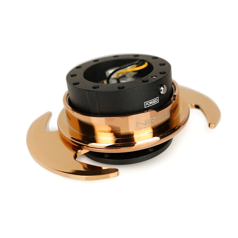 NRG Gen 3.0 Steering Wheel Quick Release Hub Kit - Black Chrome Rose Gold
