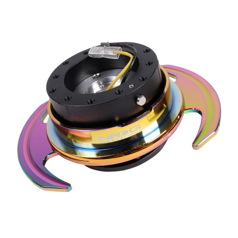 NRG Gen 3.0 Steering Wheel Quick Release Hub Kit - Black Neo Chrome