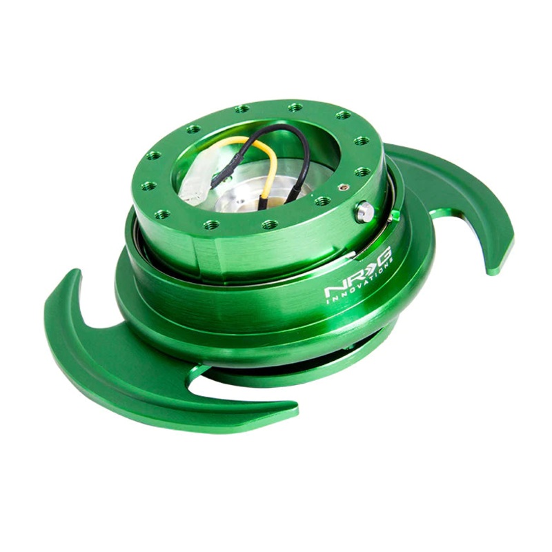 NRG Gen 3.0 Steering Wheel Quick Release Hub Kit - Green