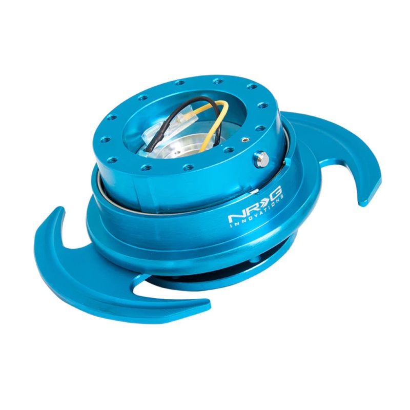 NRG Gen 3.0 Steering Wheel Quick Release Hub Kit - New Blue