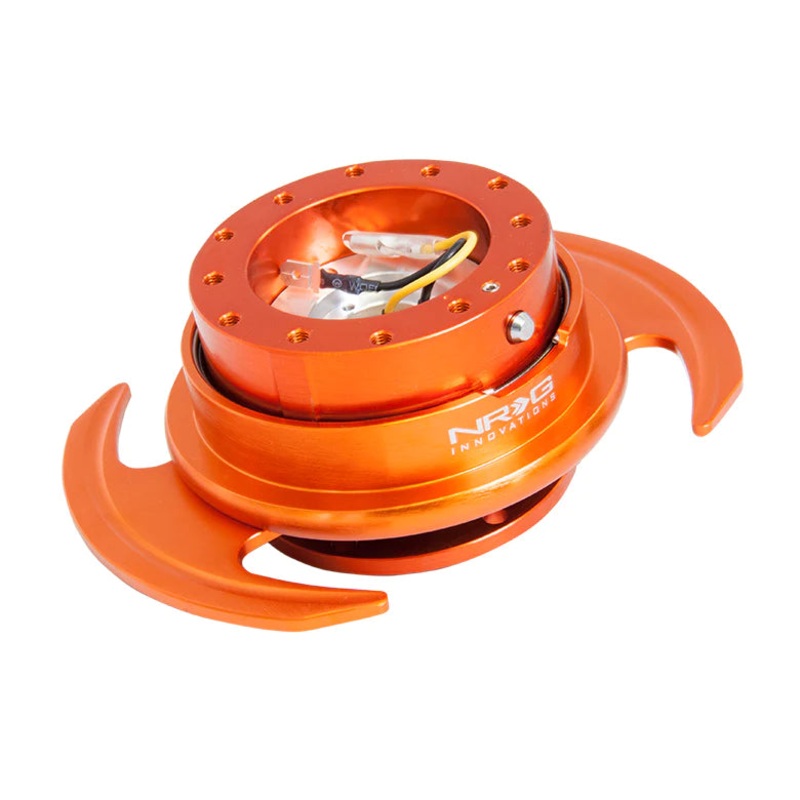 NRG Gen 3.0 Steering Wheel Quick Release Hub Kit - Orange