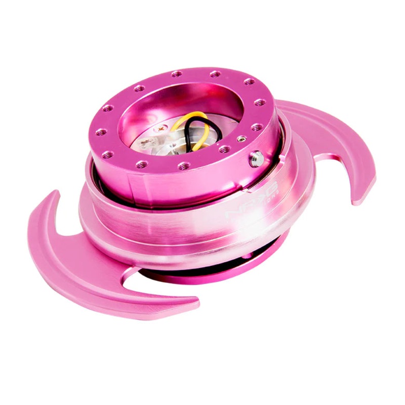 NRG Gen 3.0 Steering Wheel Quick Release Hub Kit - Pink