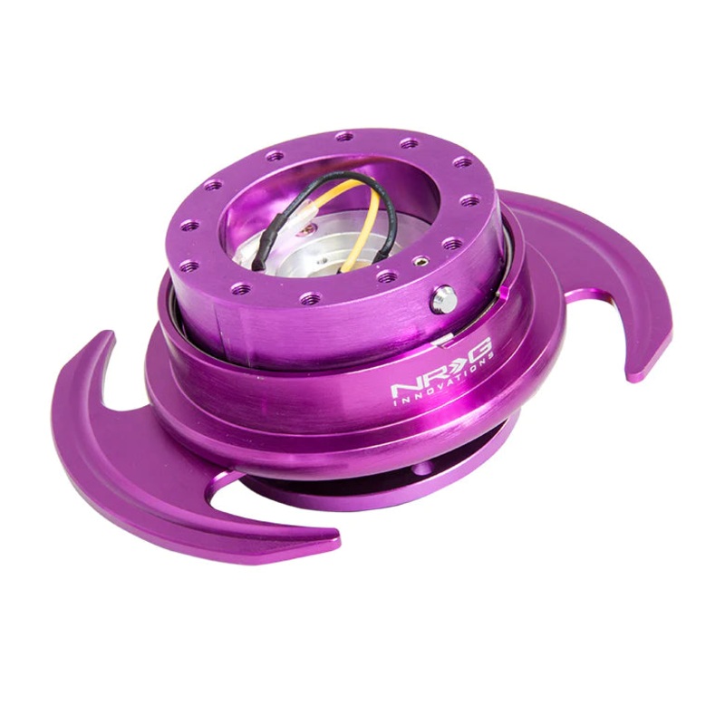 NRG Gen 3.0 Steering Wheel Quick Release Hub Kit - Purple