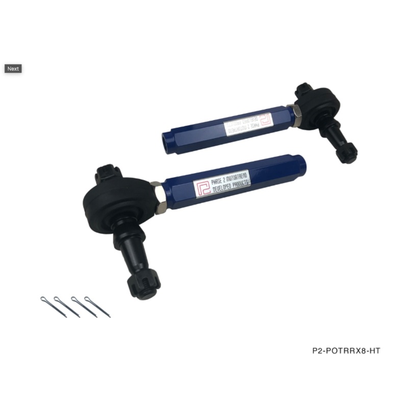 Phase 2 Motortrend (P2M) Adjustable Pro Outer Tie Rod Ends - Mazda RX-8 SE3P (2003-2012)