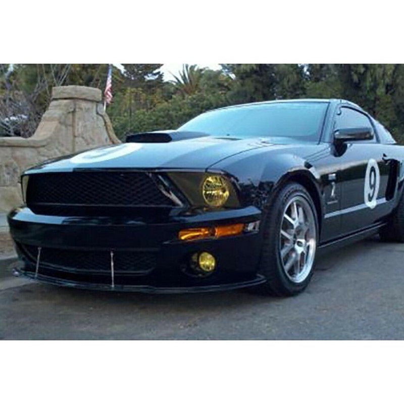 APR Performance Carbon Fiber Front Wind Splitter w/ Rods - Ford Mustang Shelby GT500 w/ OEM Lip (2007-2009)