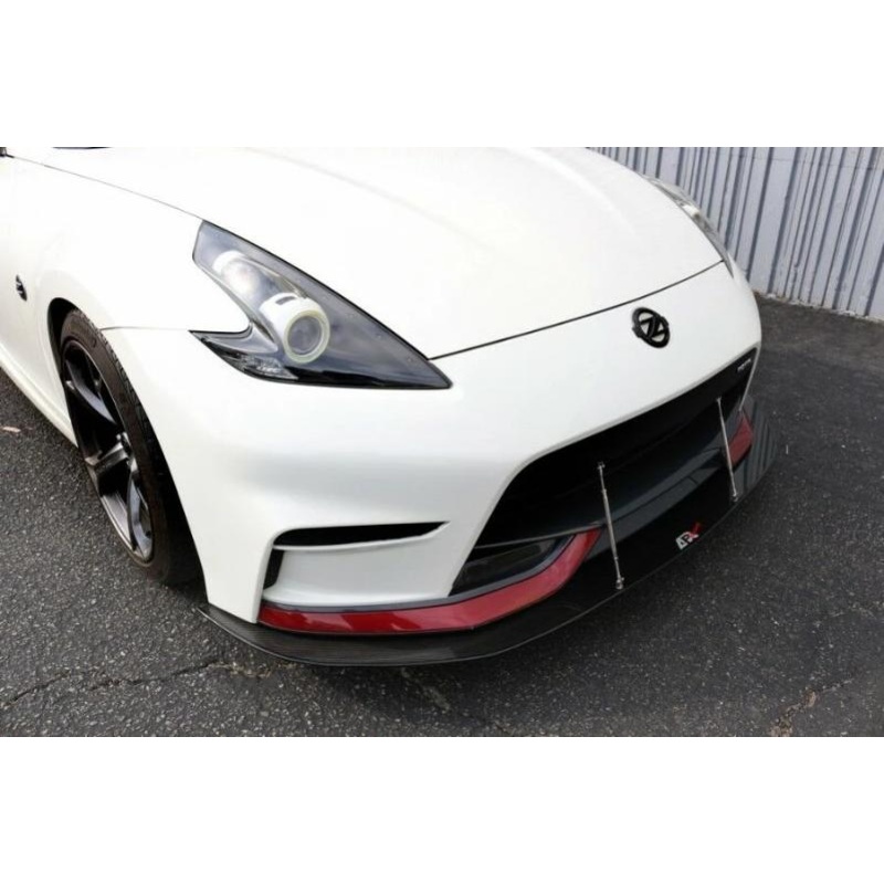 APR Performance Carbon Fiber Front Wind Splitter w/ Rods - Nissan Z34 370z Nismo ONLY (2015+)