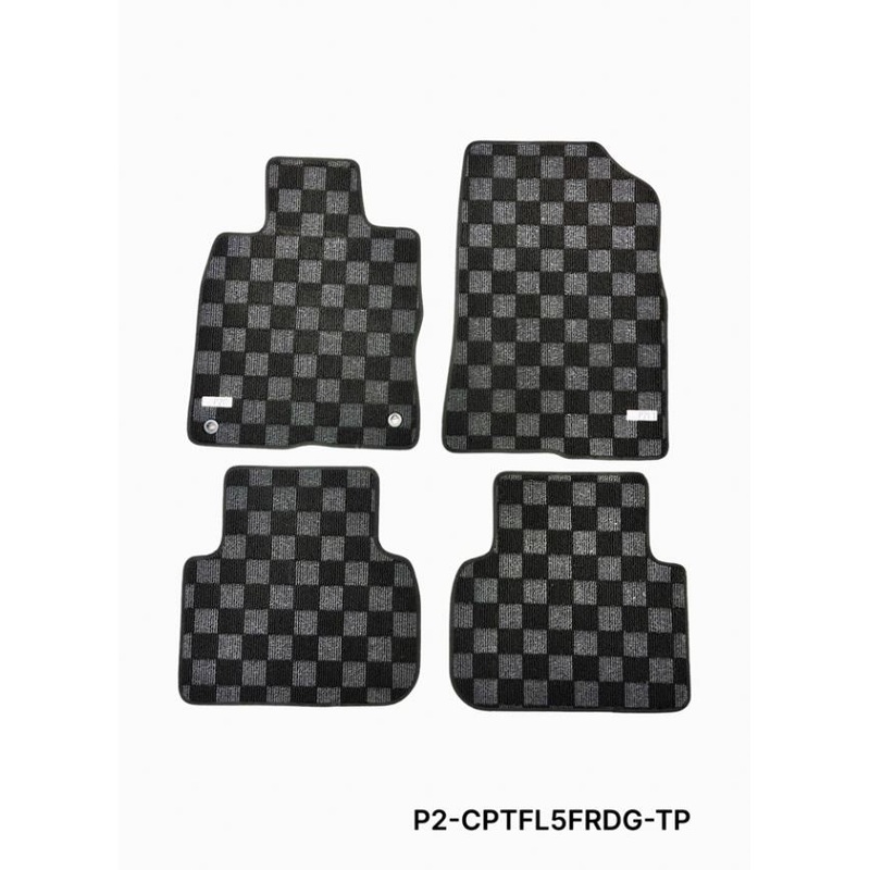 Phase 2 Motortrend (P2M) Checkered Carpet Race Floor Mats - Acura Integra DE5 (2023+)