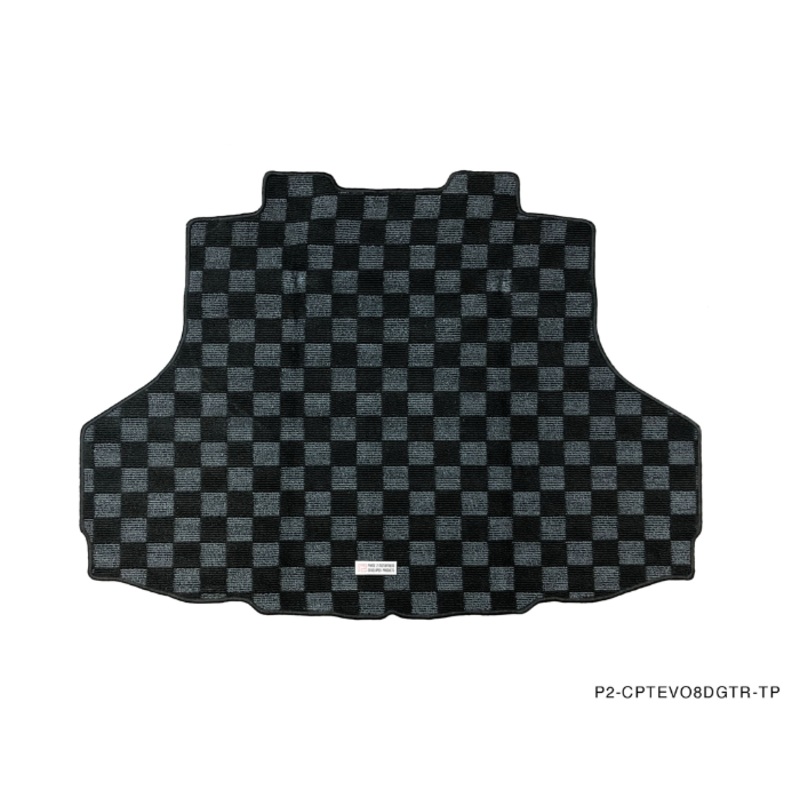 Phase 2 Motortrend (P2M) Checkered Rear Trunk Mat - Mitsubishi Lancer Evolution EVO 8 & 9 (2003-2007)
