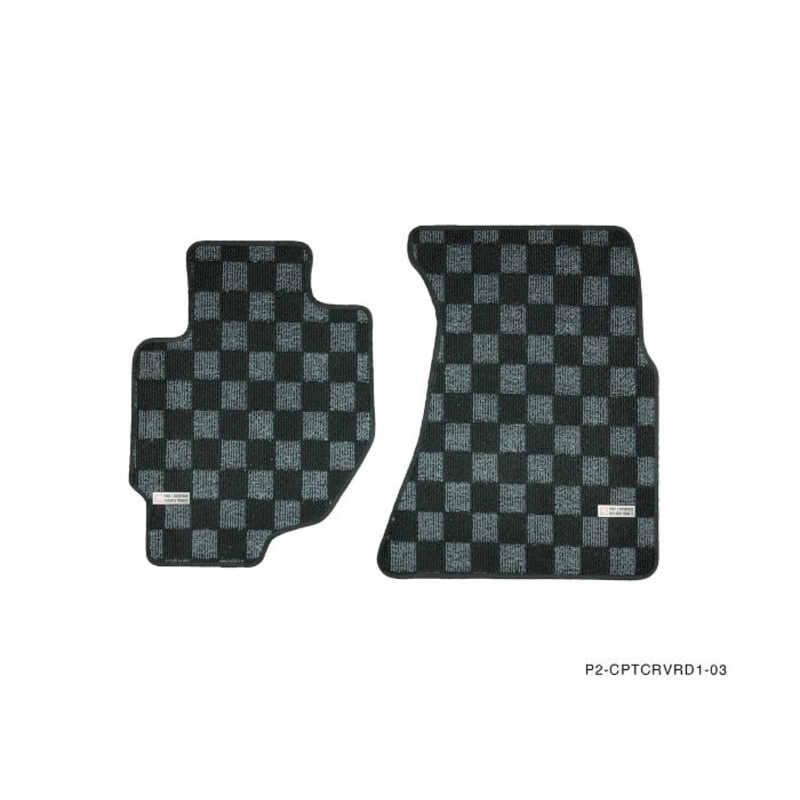 Phase 2 Motortrend (P2M) Front & Rear Race Carpet Floor Mats - Honda CR-V Manual Transmission (1995-2001)