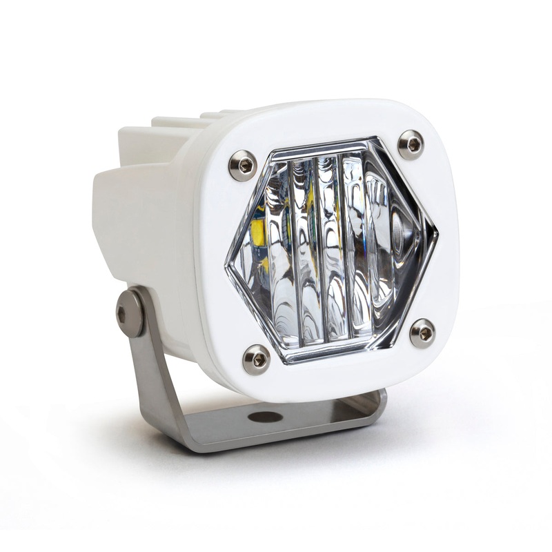 Baja Designs 2.1" White S1 LED Light w/ Mounting Bracket - Wide Cornering