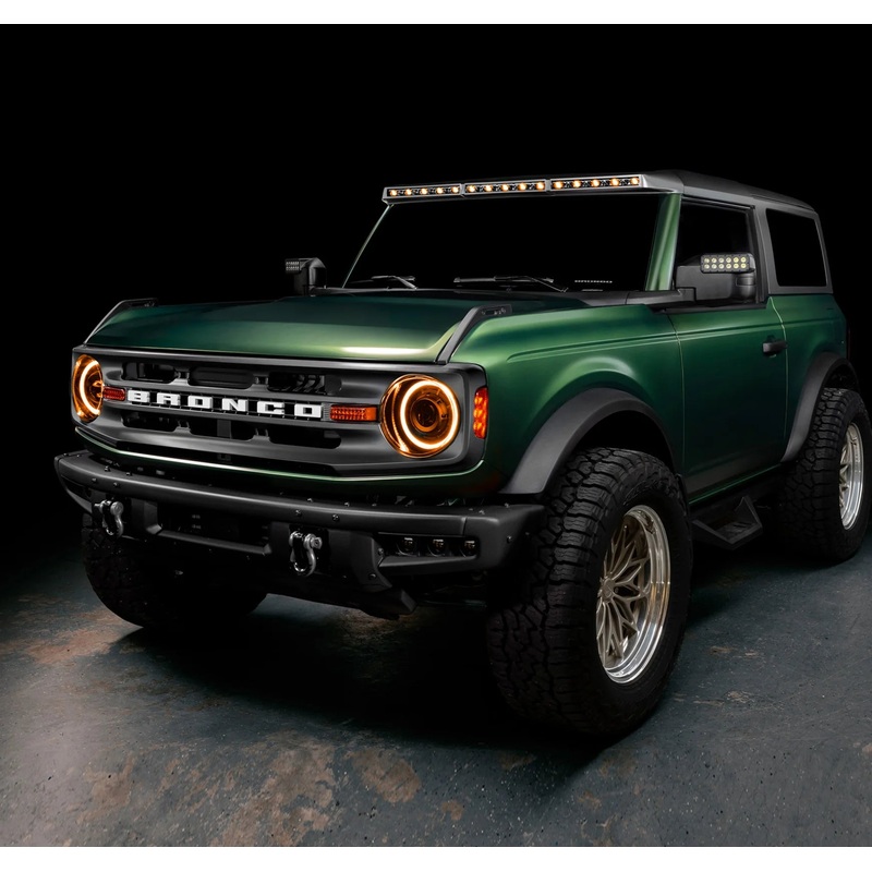 Oracle Lighting Integrated Windshield Roof LED Light Bar System - Black - Ford Bronco (2021+)