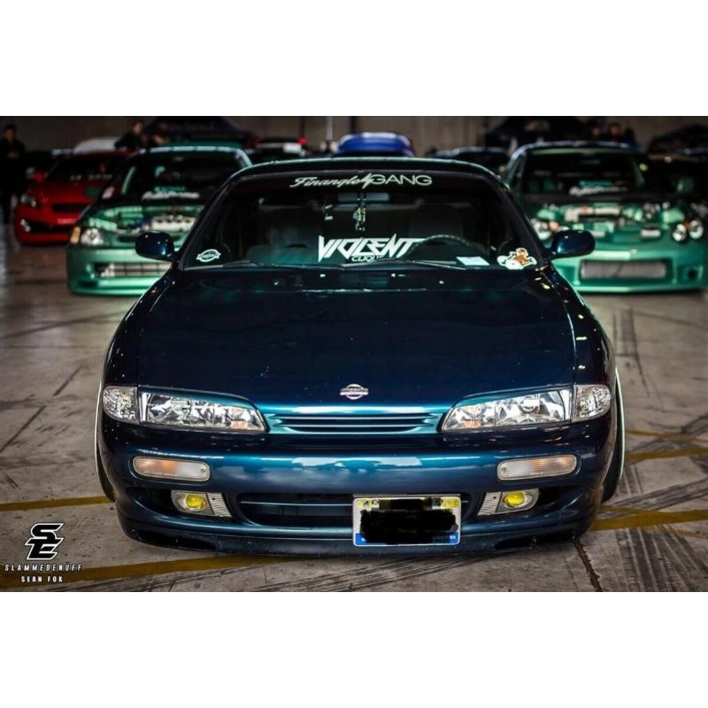 Phase 2 Motortrend (P2M) Clear Front Headlight Covers - Nissan 240sx S14 Zenki (1995-1996)