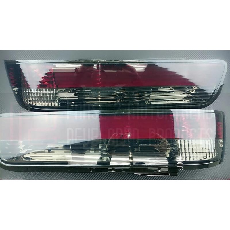 Phase 2 Motortrend (P2M) Smoked LED Rear Taillights - Nissan 240sx S13 Coupe / Convertible (1989-1994)