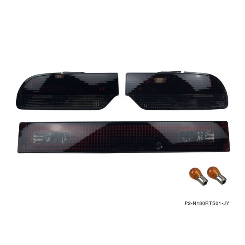 Phase 2 Motortrend (P2M) Smoked Rear Taillights - Nissan 180sx 240sx S13 Hatchback (1989-1994)