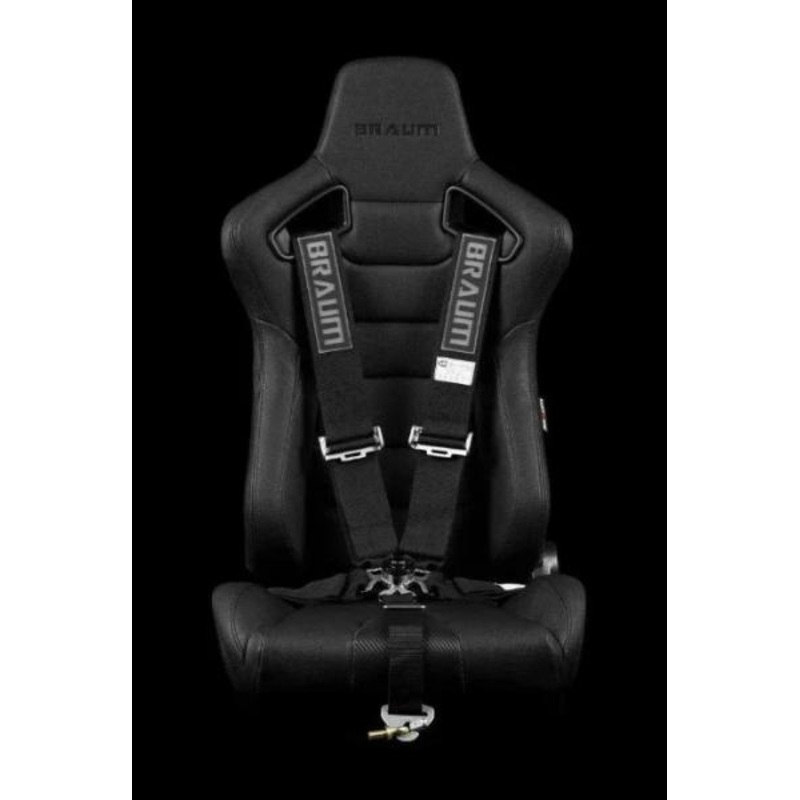 Braum Racing 5 Point 3" Inch SFI Certified 16.1 Racing Harness - Black