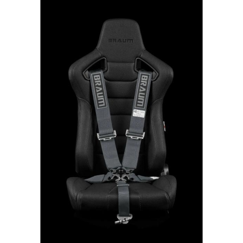 Braum Racing 5 Point 3" Inch SFI Certified 16.1 Racing Harness - Gun Metal