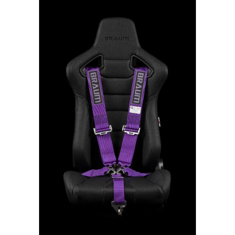 Braum Racing 5 Point 3" Inch SFI Certified 16.1 Racing Harness - Purple