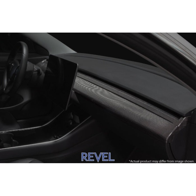 Revel GT Dry Carbon Fiber 1 Piece Front Center Panel - Tesla Model 3 (2017-2020)