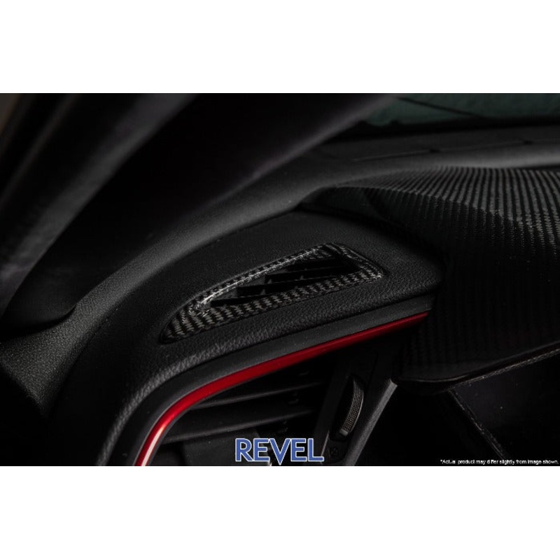 Revel GT Dry Carbon Fiber Defroster Garnish Covers Set - Honda Civic (2016-2018)