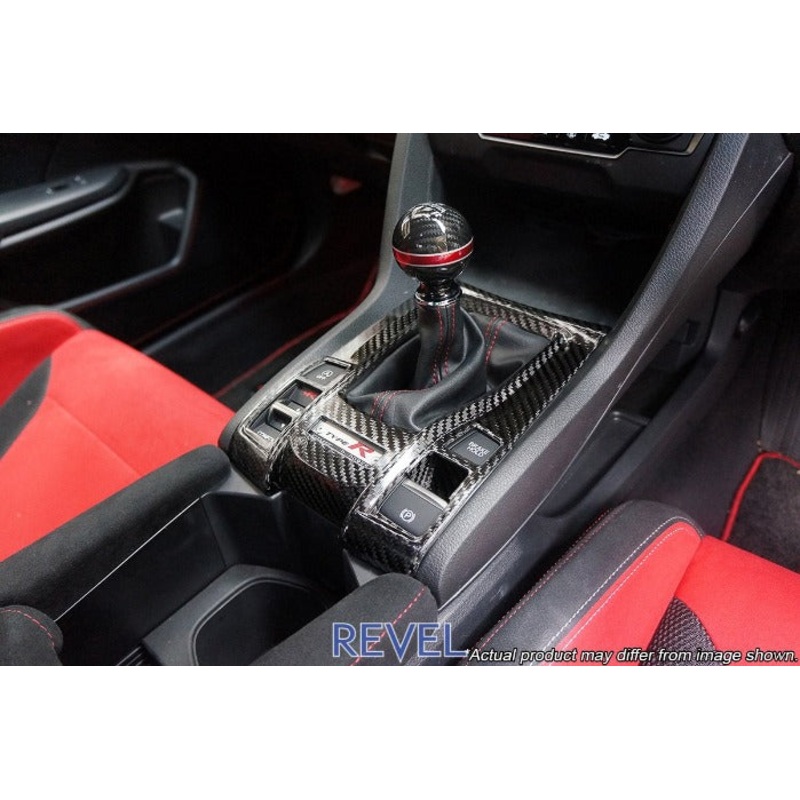 Tanabe / Revel GT Dry Carbon Fiber Shifter Panel Cover - Honda Civic Type R FK8 (2017+)