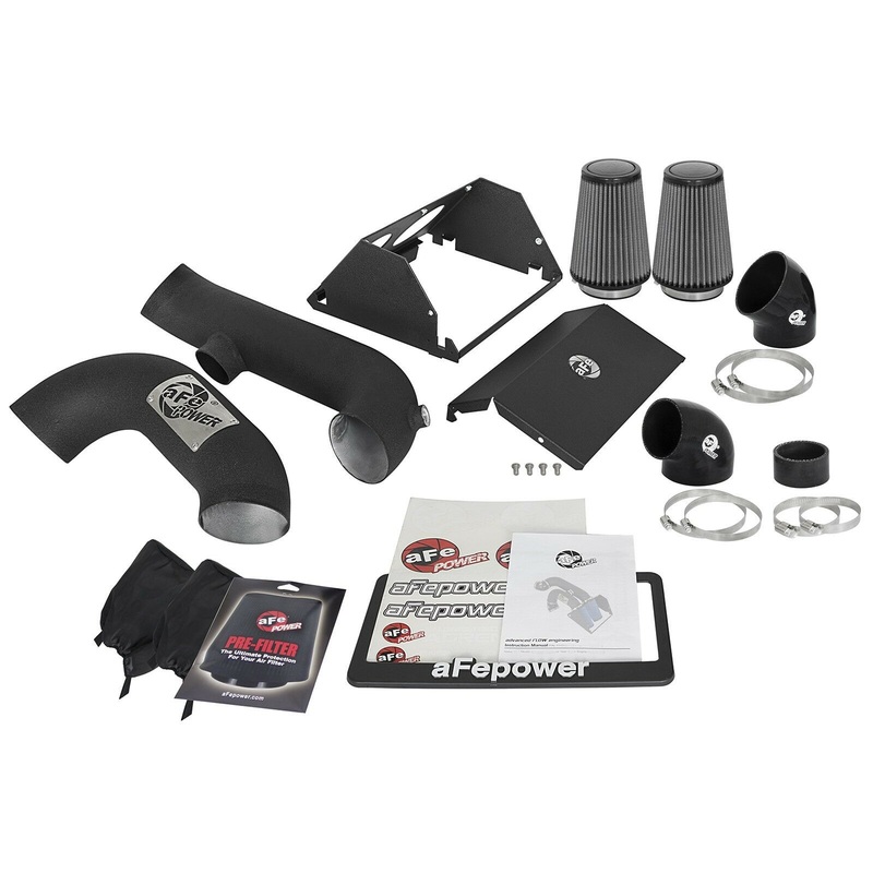 aFe Magnum Force 3-1/2" Stage 2 Pro Dry S Cold Air Intake Super Raptor 17+ Black