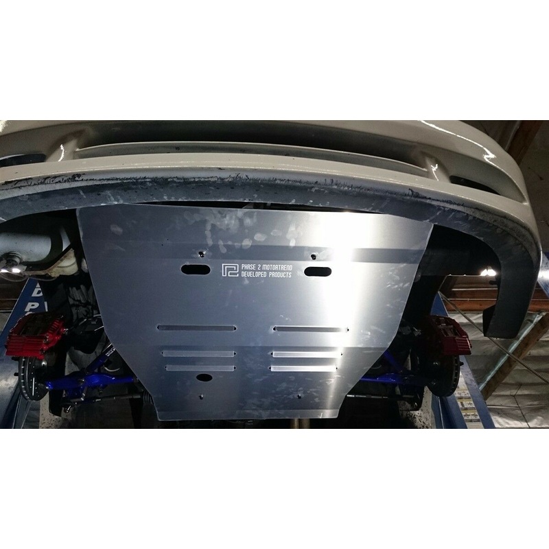 Phase 2 Motortrend (P2M) Aluminum Under Tray Shield Air Panel - Nissan 240sx S13 (1989-1994)