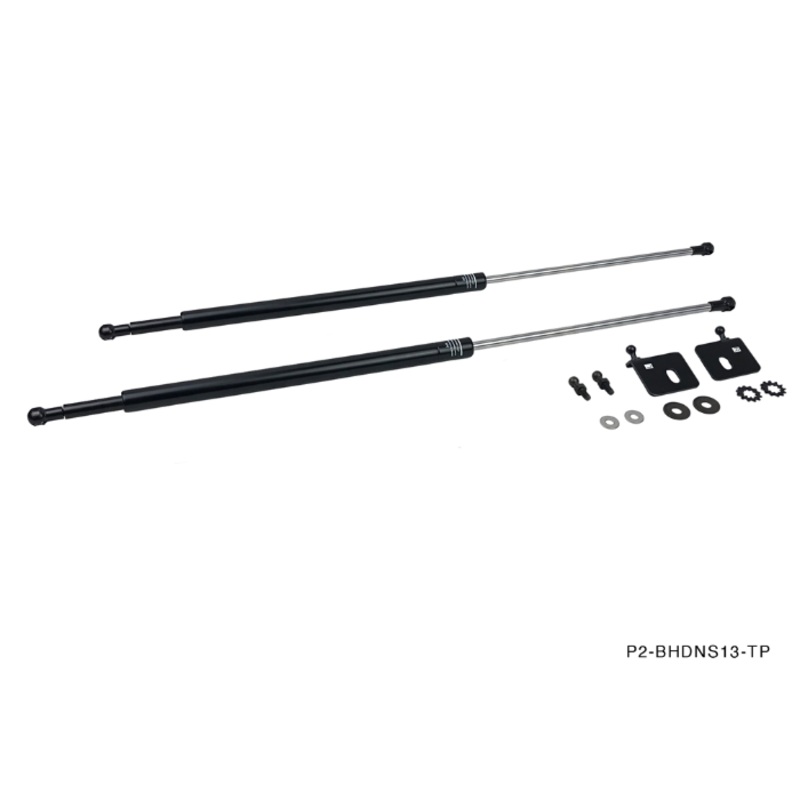 Phase 2 Motortrend (P2M) Black Series Engine Hood Bonnet Dampers Set - Nissan 240sx S13 (1989-1994)