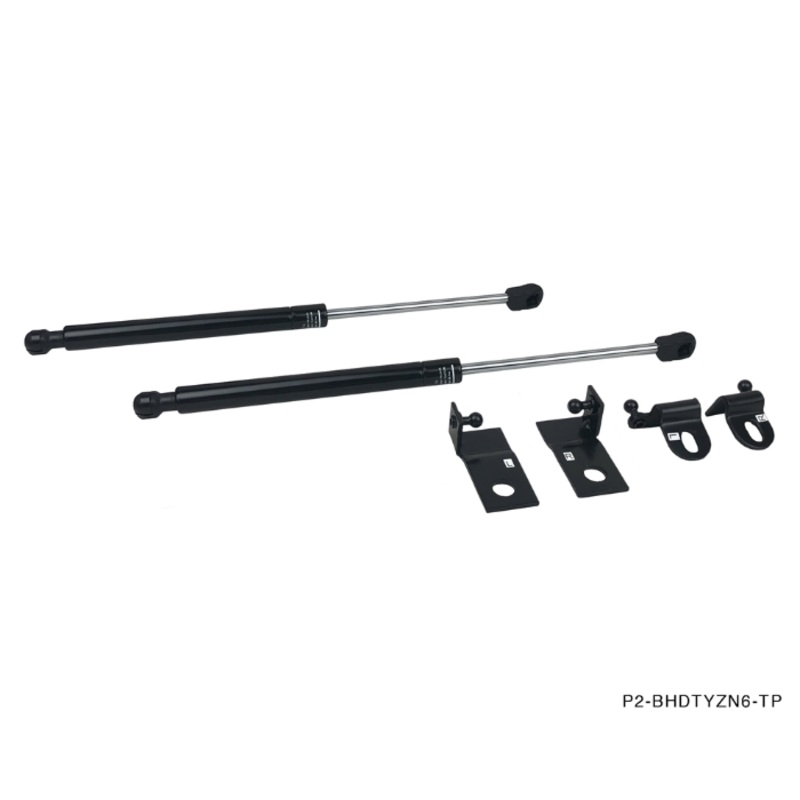 Phase 2 Motortrend (P2M) Black Series Engine Hood Bonnet Dampers Set - Scion FR-S (2012-2016)