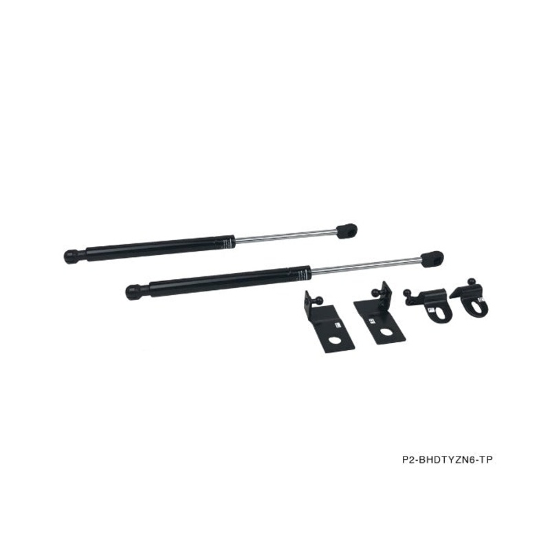 Phase 2 Motortrend (P2M) Black Series Engine Hood Bonnet Dampers Set - Toyota Corolla AE86