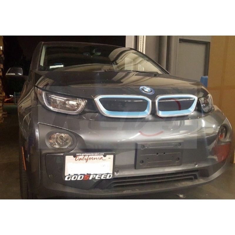 REV9 Power Front License Plate Tow Hook Relocate Mounting Bracket Kit - BMW I3 (2014+)