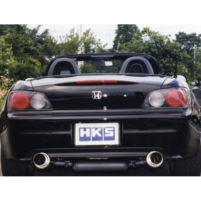 HKS Dual Exit Hi-Power Exhaust System w/ Polished Tips - Honda S2000 AP1 AP2 (1999-2009)