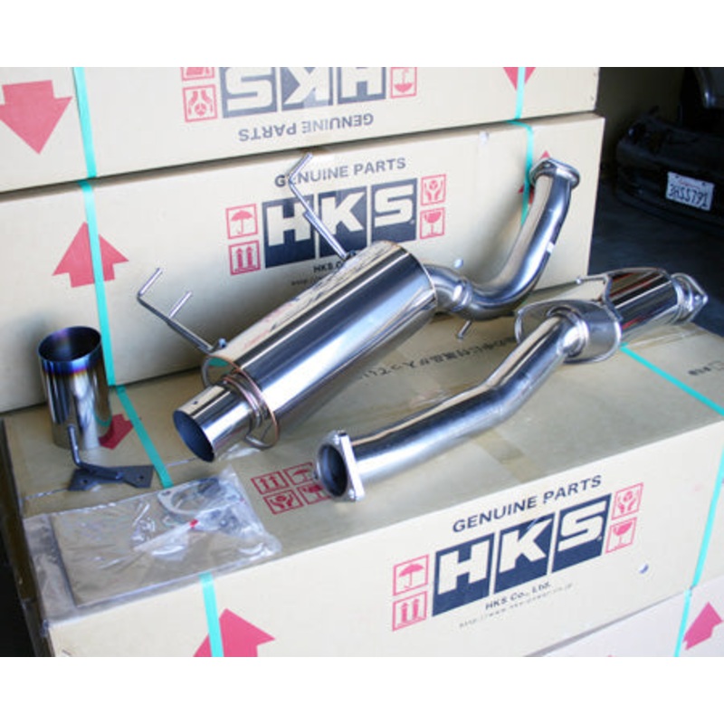 HKS Single Exit Hi-Power Exhaust System w/ Titanium Tips - Honda S2000 AP1 AP2 (1999-2009)