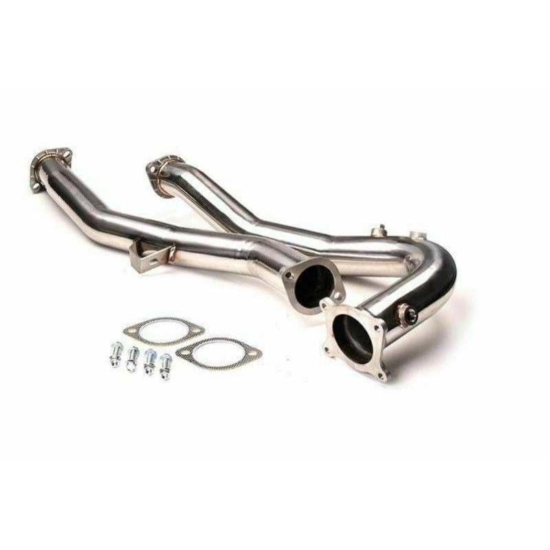 Invidia Performance 76mm Stainless Steel Catless J Down Pipe (Extra O2) - Subaru WRX 6MT (2015-2020)