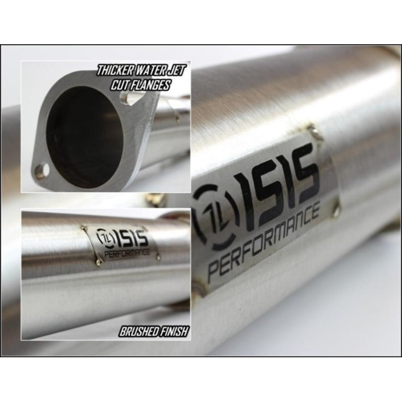 ISR Performance 3" EP (Straight Pipes) Dual Tip Exhaust System - Nissan 240sx S14 (1995-1998)