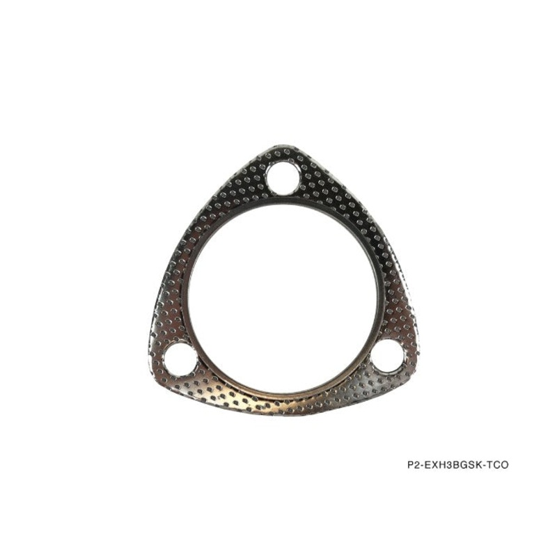 Phase 2 Motortrend (P2M) Universal 70MM 3 Bolt Down / Test Pipe Exhaust Gasket With Fire Ring New