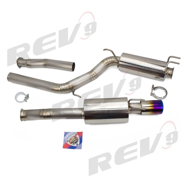 Rev9 Power FlowMaxx Titanium Catback Exhaust Kit - Race Version 3" Pipe - Honda Civic Si [FA5/FG1] (2006-11)