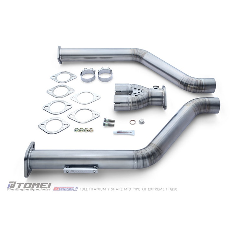 TOMEI EXPREME TI FULL TITANIUM MID Y PIPE KIT - INFINITI Q50 / Q60