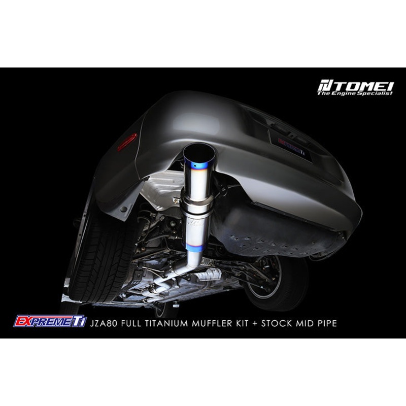 Tomei Expreme Ti Titanium Single Exit Exhaust System - Toyota Supra MK4 JZA80