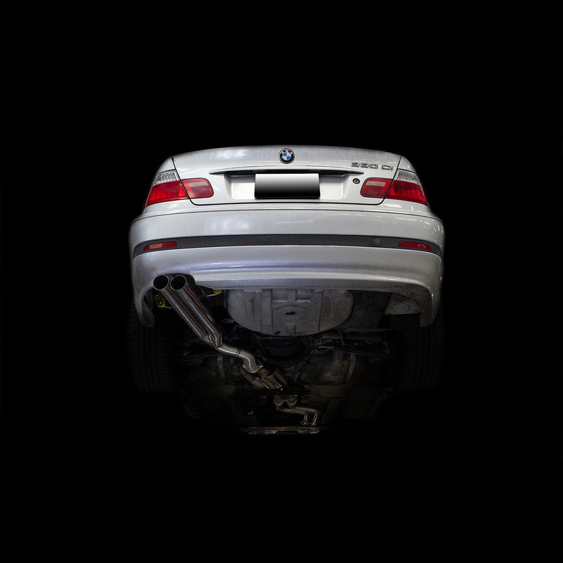ISR Performance Series II EP Dual Rear Section Only - BMW E46 (1999-2006)