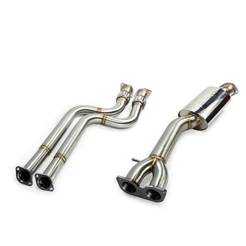 ISR Performance Series II Resonated Mid Section Only - BMW E46 Late 325/330