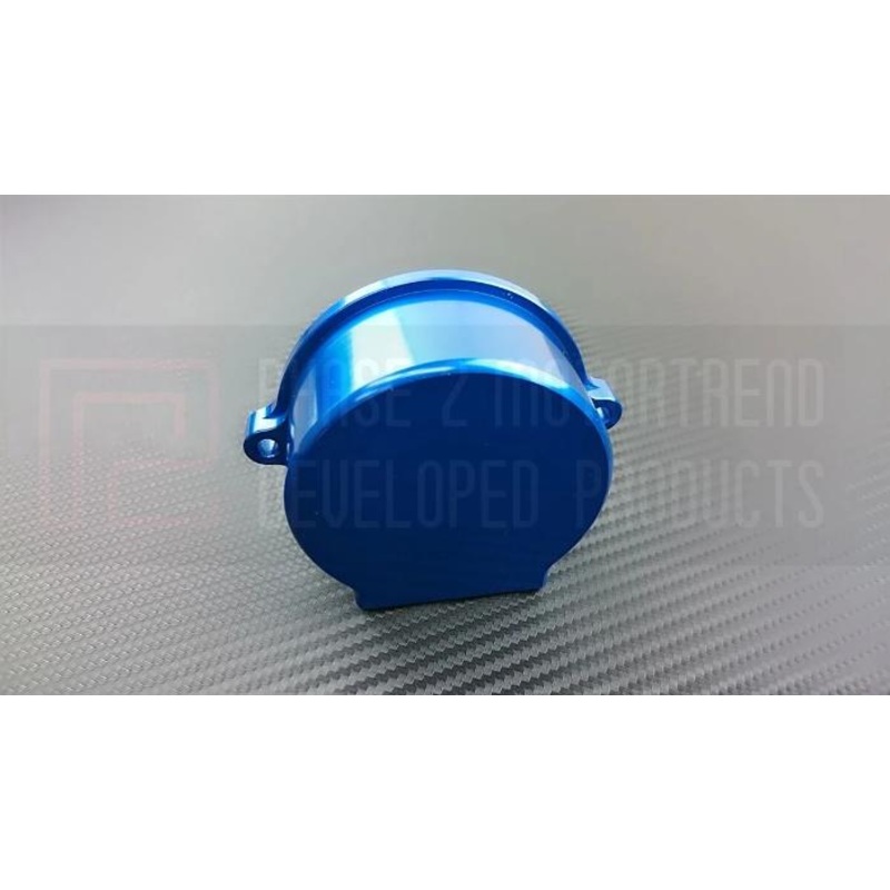 Phase 2 Motortrend (P2M) Aluminum CAS Crank Angel Sensor Cover Blue - Nissan 240sx SR20DET