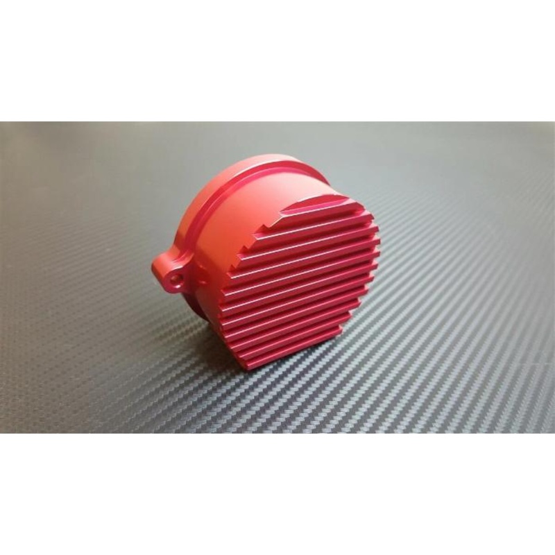 Phase 2 Motortrend (P2M) Aluminum V2 CAS Crank Angel Sensor Cover Red - Nissan 240sx SR20DET