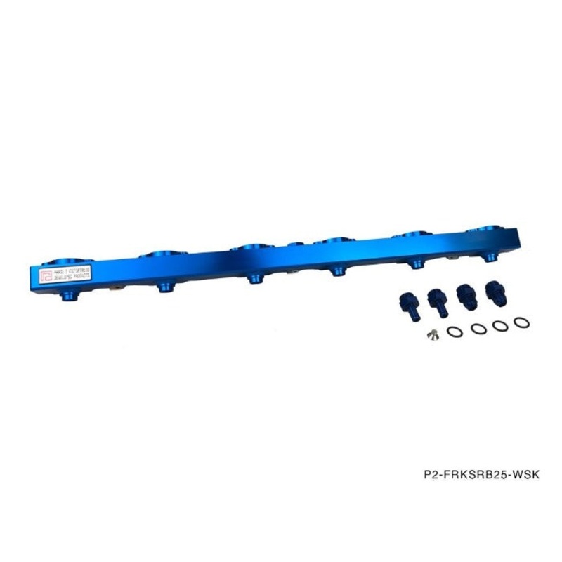 Phase 2 Motortrend (P2M) Billet Aluminum Side Feed Fuel Rail Kit - Nissan Skyline RB25DET