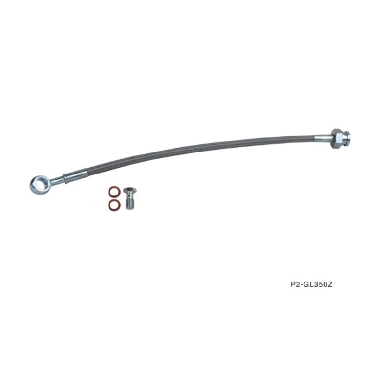 Phase 2 Motortrend (P2M) Stainless Steel Braided Clutch Line - Infiniti G35 Coupe (2003-2007) & Sedan (2003-2006)
